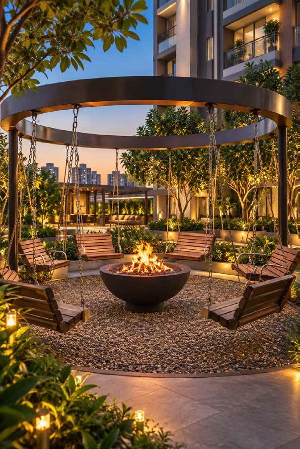 Seating pergolas
